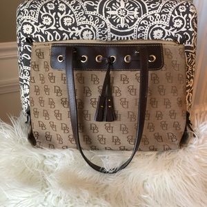 Vintage Dooney & Bourke Monogram Tote